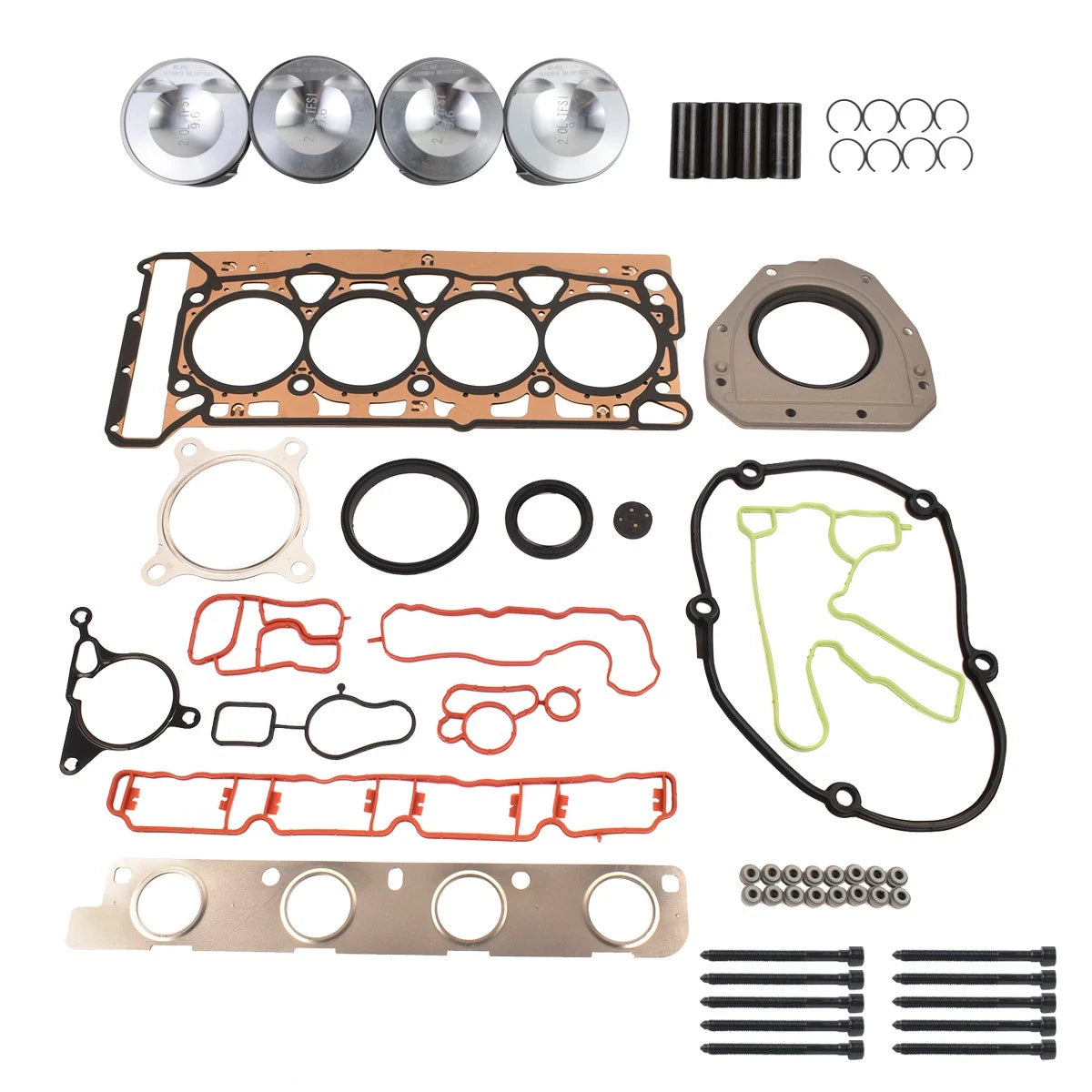 Piston Head Gasket Kit Φ23mm for Audi A4 Q5 VW EOS CC GTI Jetta GLI (2008–2016)