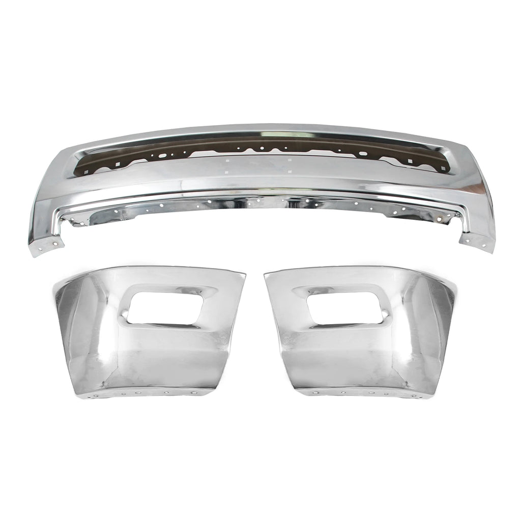 Chrome Steel Front Bumper Face Bar for Dodge RAM 2500 3500 (2010–2018)