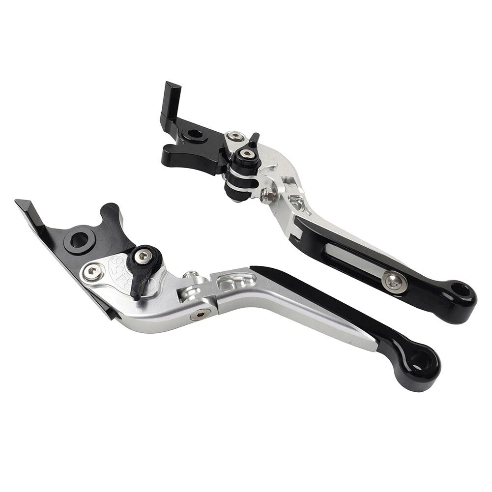 Extendable Brake Clutch Levers for Kawasaki ZX1400 ZX14R ZZR1400 (2006–2017) Silver
