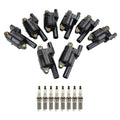 NGK Ignition Coil & 8 Platinum Spark Plugs for Suburban 3500 HD (2011–2019)