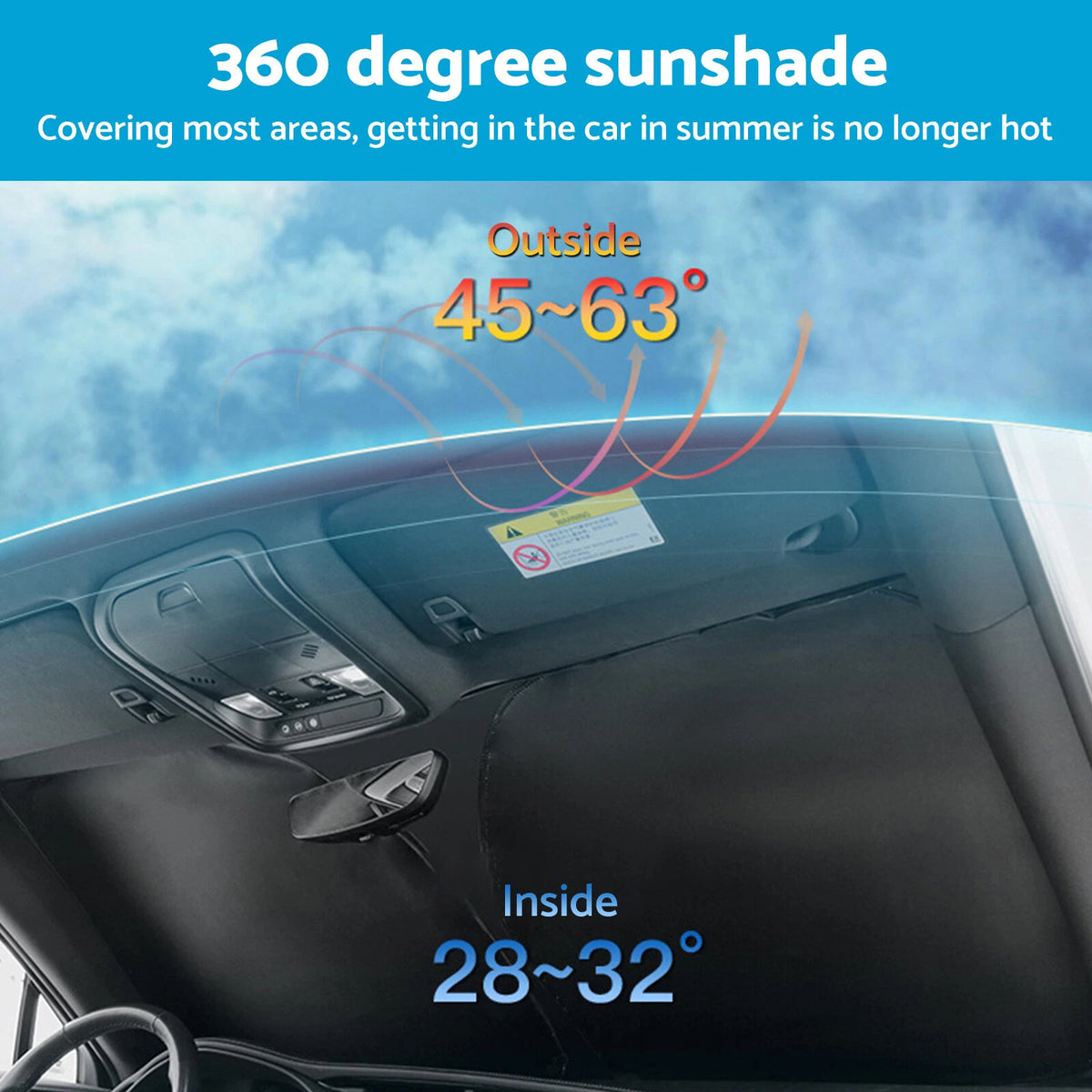 6 Layer WindScreen Sun Shade for Kia Carnival (2014–2020) UV Protection
