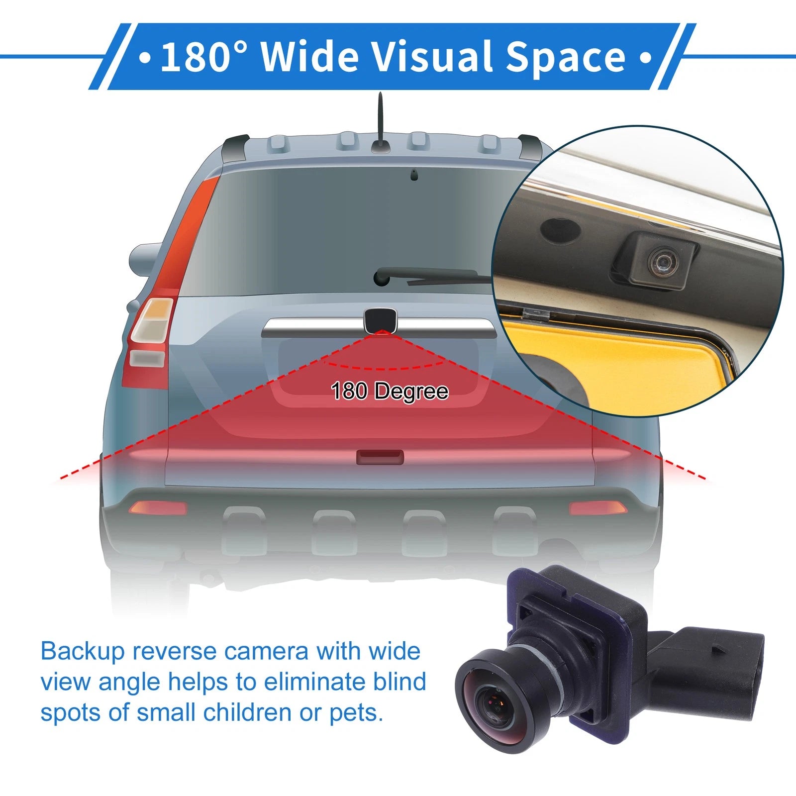 Rear View Camera for Ford Focus ST/Sedan (2012–2018) 120-180 Degree