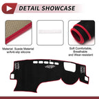 Dashboard Cover Mat for Lexus NX250 (2022–2023) Sun Protector Black Red