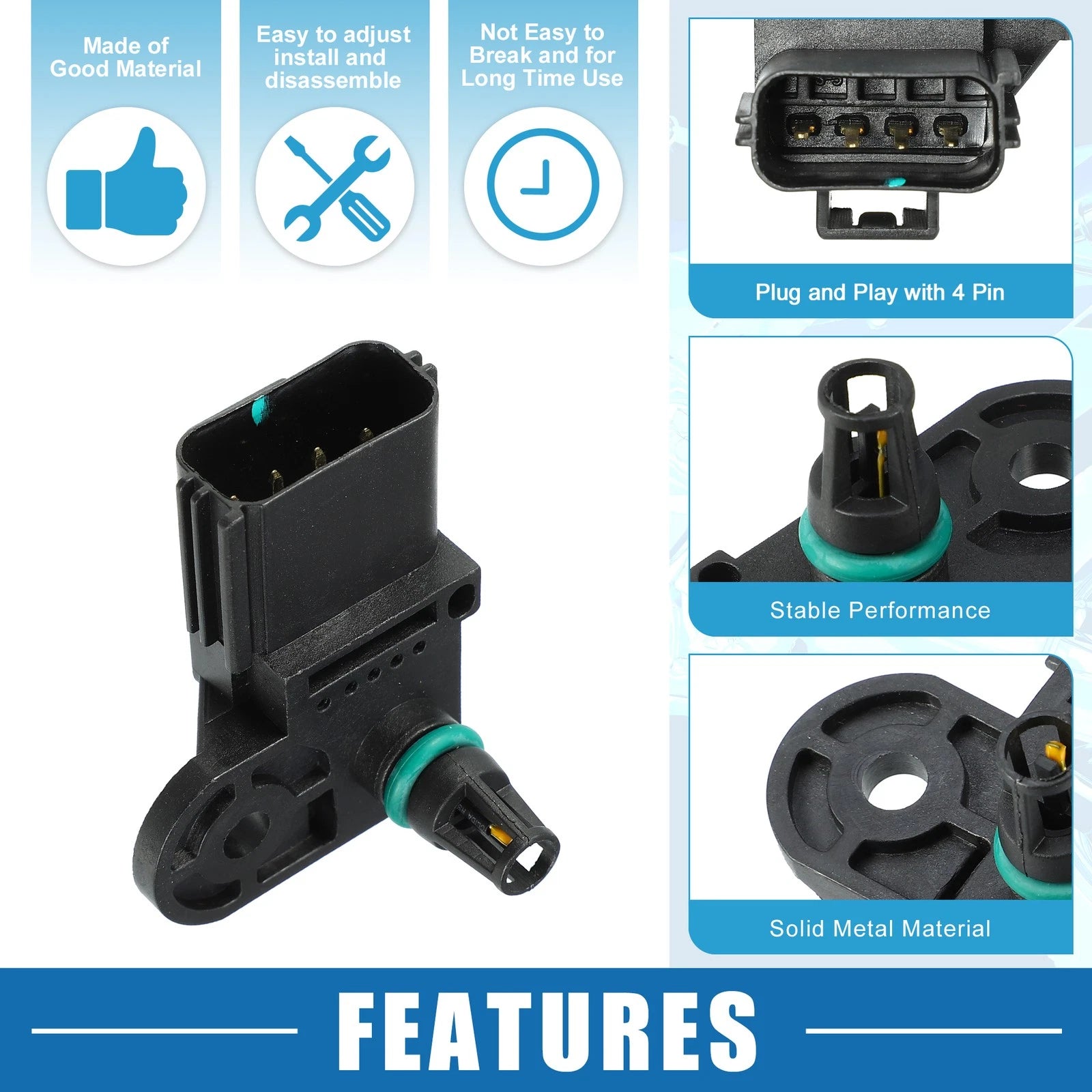 Manifold Absolute Pressure Sensor No.1S7A9F479AB for Mazda Tribute (2001–2007)