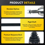 Front Left CV Axle Shaft Assembly for Nissan Juke (2011–2017)