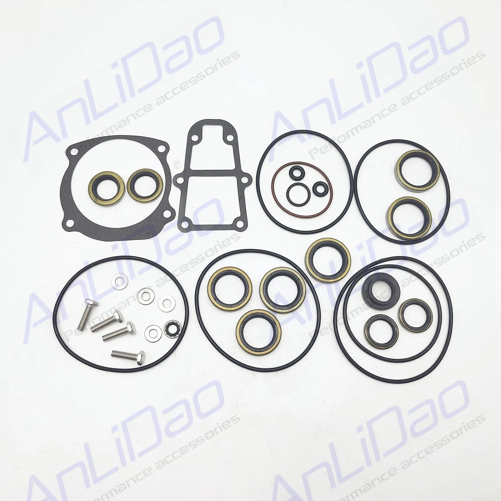 Gearcase Seal Kit for OMC BRP Evinrude Johnson (5006373, 5000411, 439141, 18-8384)