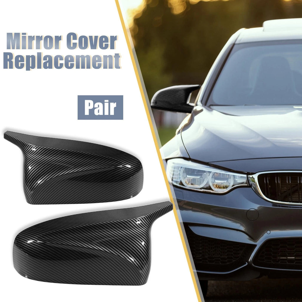 Pair of Carbon Fiber Pattern Rear View Mirror Covers for BMW E70 E71 E72