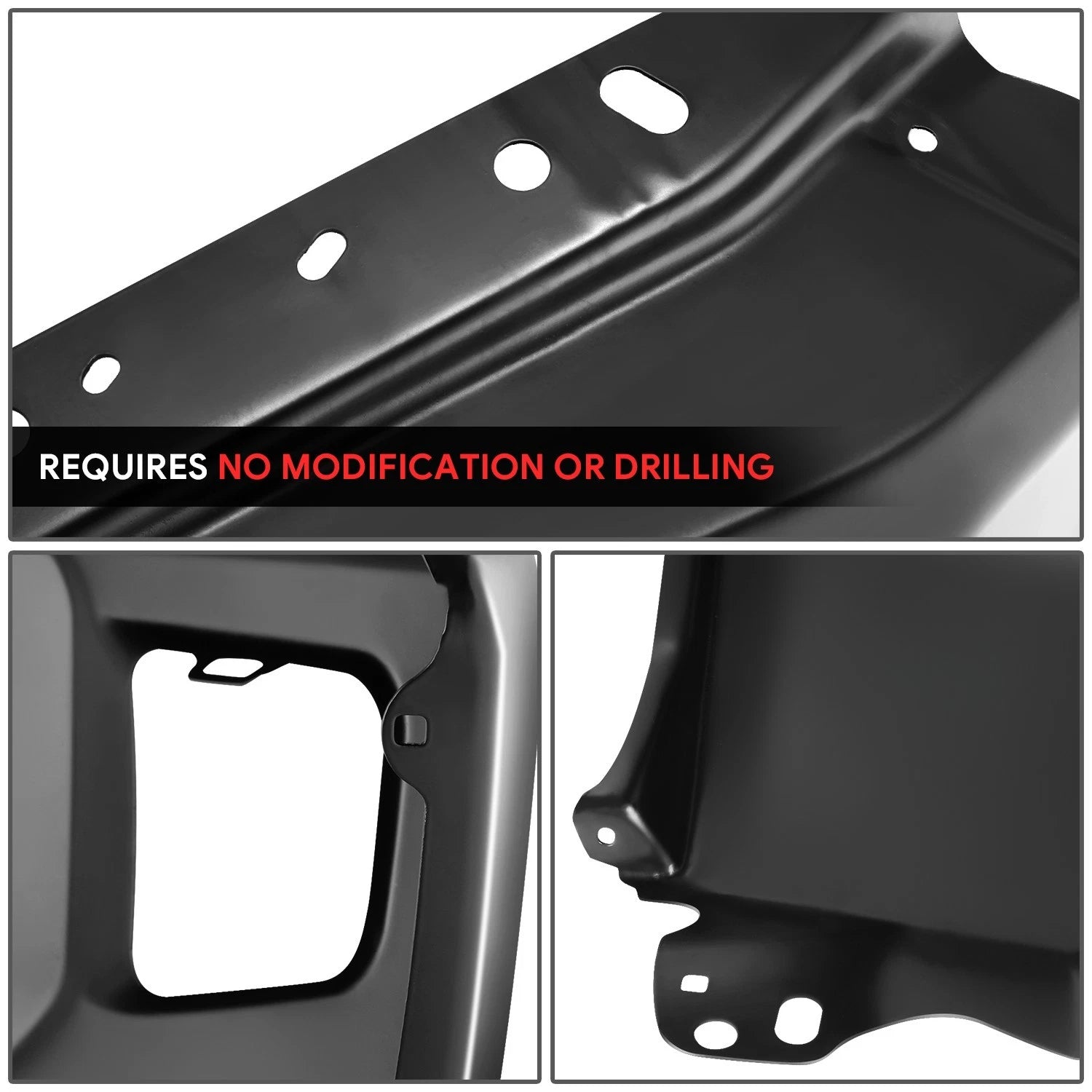 Right Side Front Bumper for Toyota Tundra (2014–2021) OE Style Black