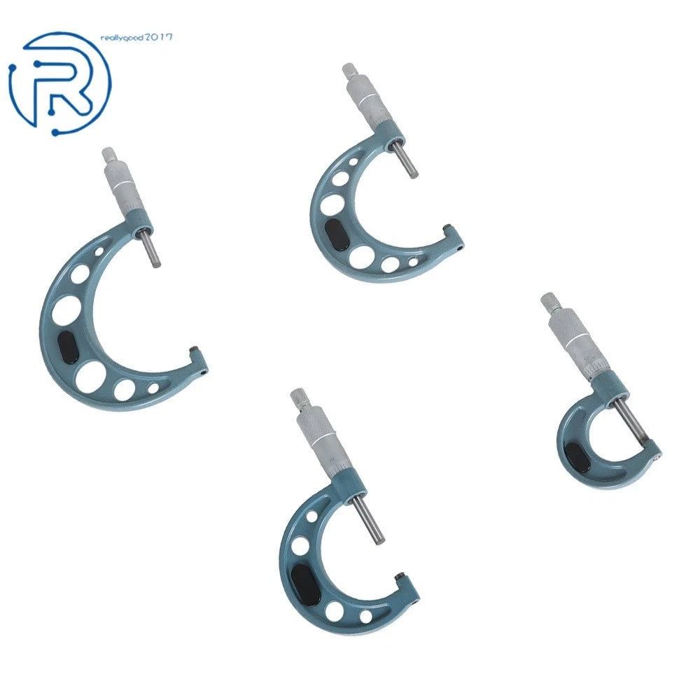 Set of 2 Outside Micrometers for Precision Measurement
