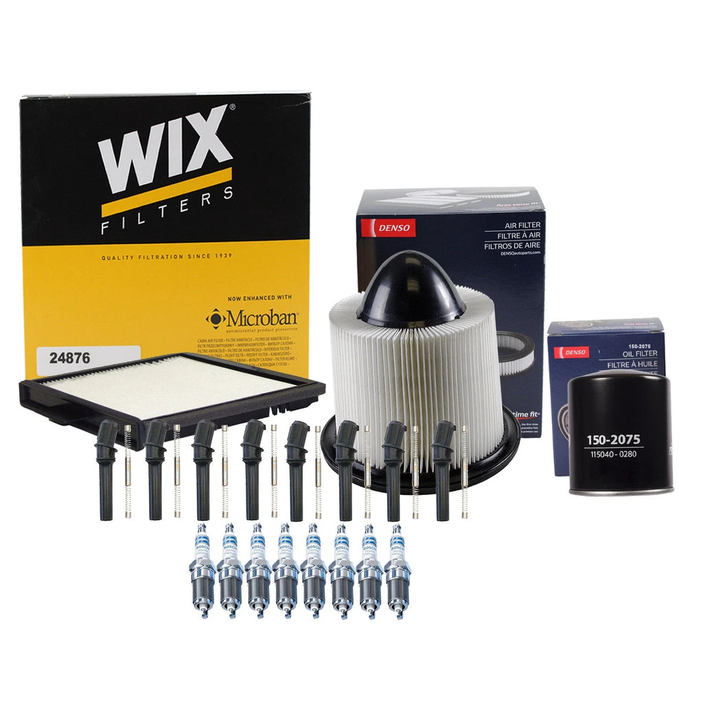 Tune Up Kit with 8 Spark Plugs & Boots for Ford Expedition F-150 F-250