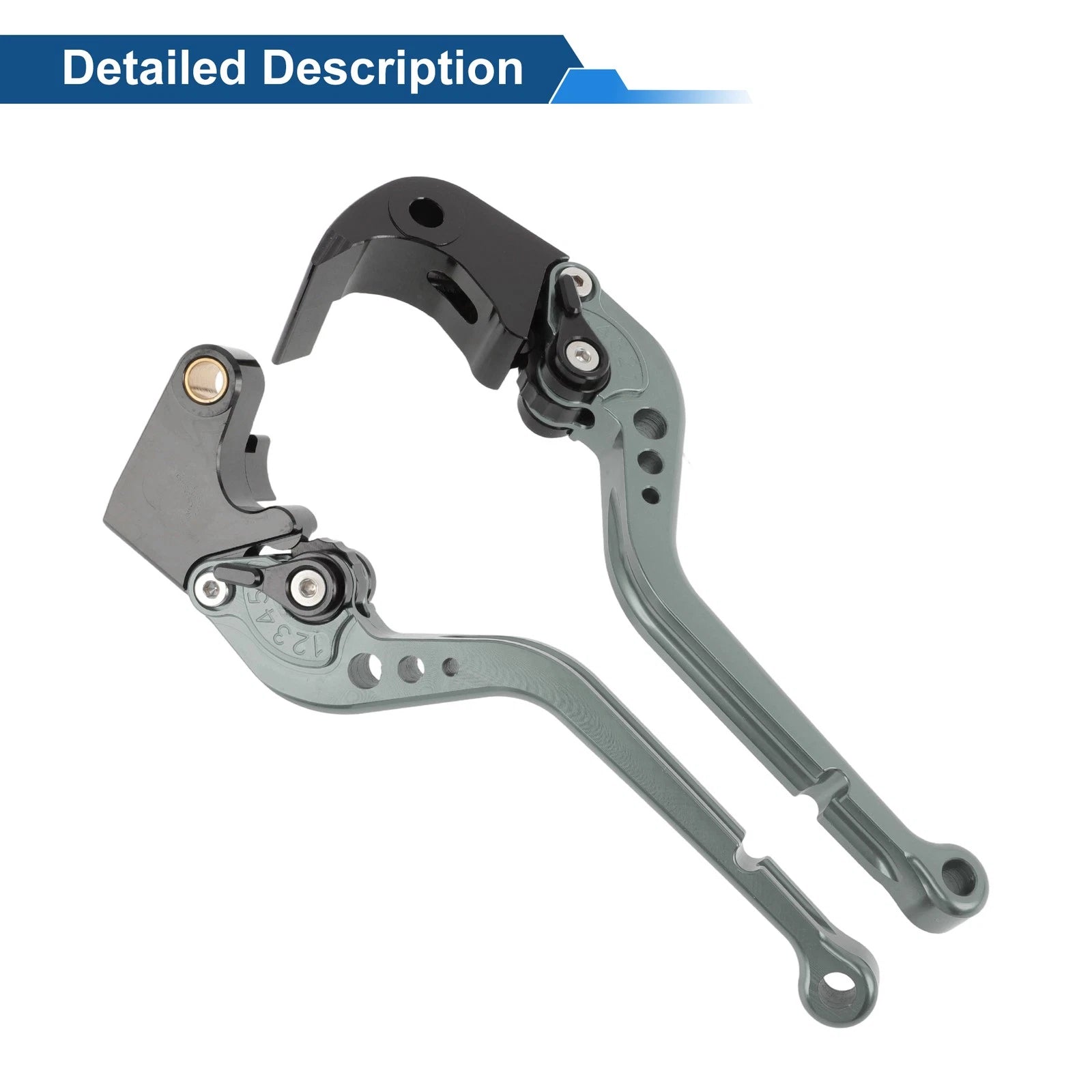Adjustable Brake Clutch Levers for Suzuki GSXR1000 (2005–2006) Titanium Tone