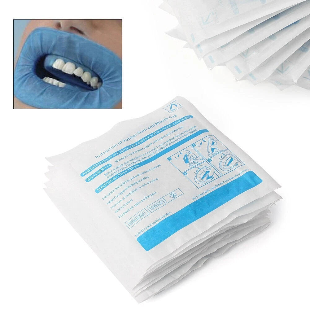 10x Blue Dental Disposable Cheek Retractor Mouth Opener