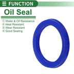 Set of 5 Oil Seal Rotary Shaft Seal 45x58x6mm High Pressure for Automotive