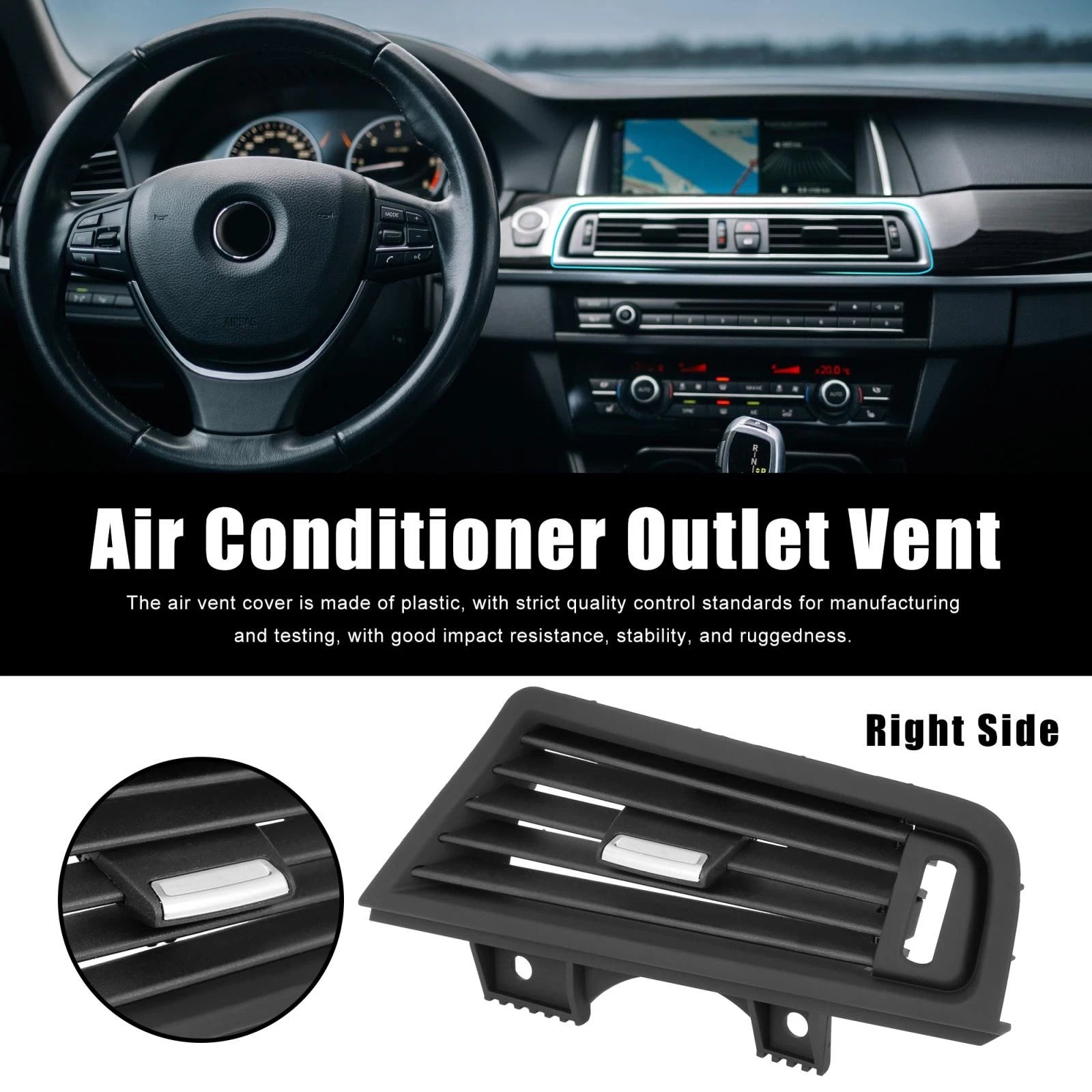 Air Conditioner Outlet Vent Grill for BMW 5 Series F10 (2011–2017) 64229166884