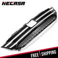 Front Bumper Upper Grille with Chrome Trim for Honda Pilot (2016–2018)