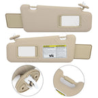 Set of 2 Beige Sun Visors for Toyota Highlander (2008–2013)
