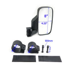 Set of 2 UTV Offroad Side View Mirrors for Large SuperWide View 1.75"