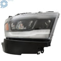 Full LED Headlight for Dodge RAM 1500 (2019–2023) Right Side Black Housing