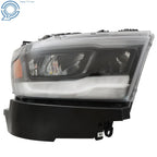 Full LED Headlight for Dodge RAM 1500 (2019–2023) Right Side Black Housing