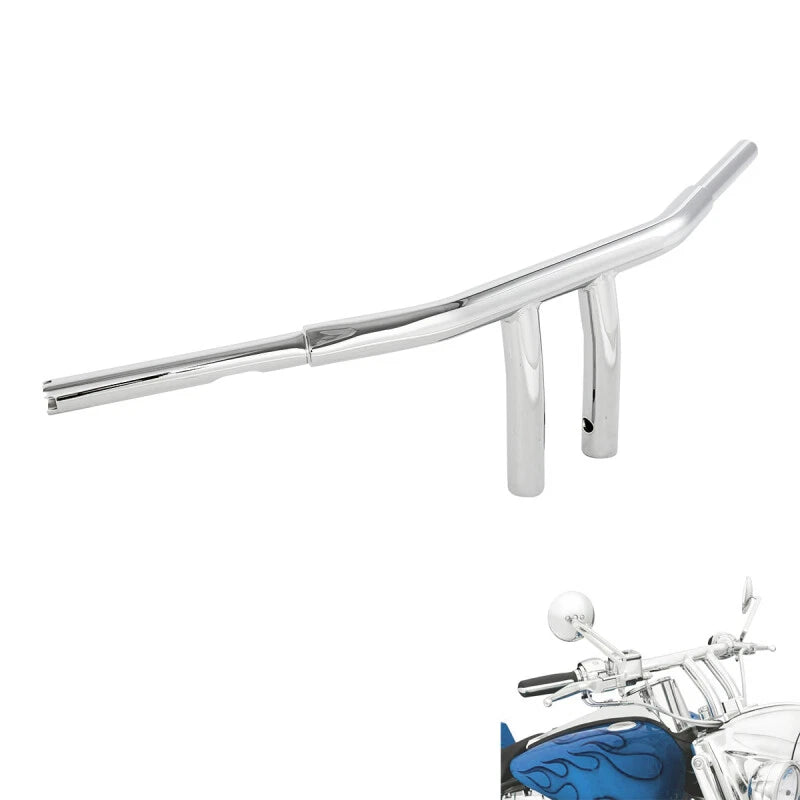 Chrome 1-1/4" Fat 8" Rise T-Bar Handlebar for Harley FLS FLSS FLSTF (2000–2017)