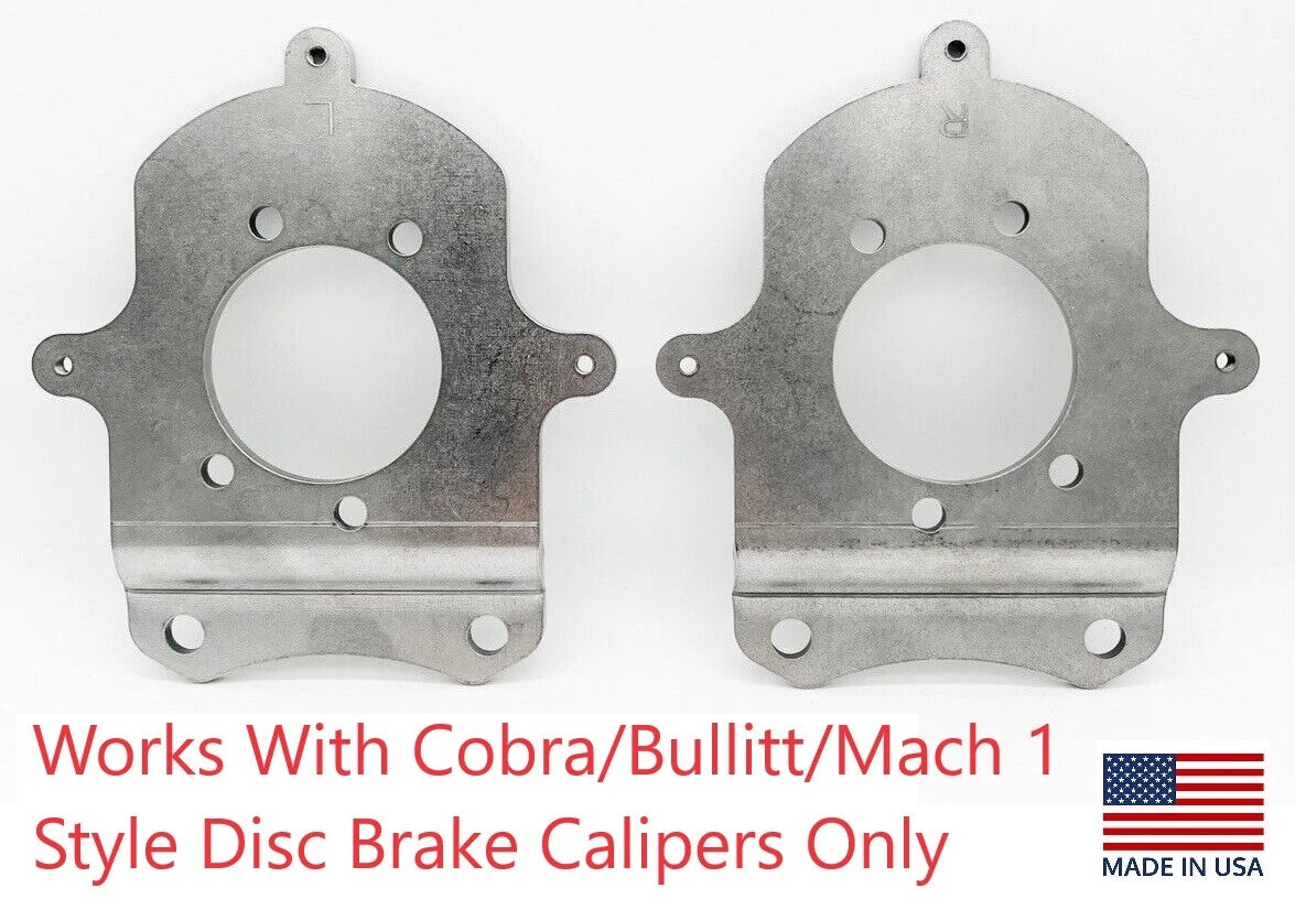Rear Disc Brake Adapter Brackets 5 Lug Replacement for Ford Mustang (1979–1993)