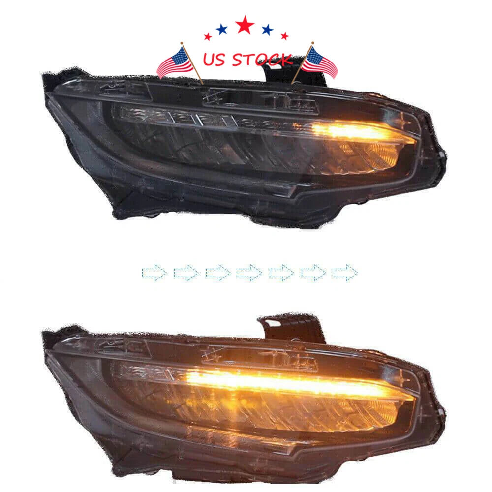 Sequential Turn Signal LED Headlight for Honda Civic (2016-2019)