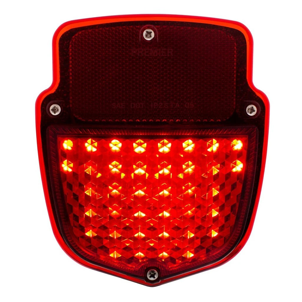 LED Sequential Tail Lights Pair for 1953–1956 Ford Truck with Stainless Housing