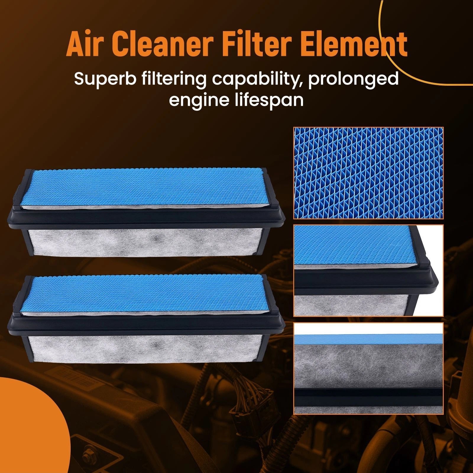 2X Engine Air Filter Kit for Freightliner Cascadia (2018-2022)
