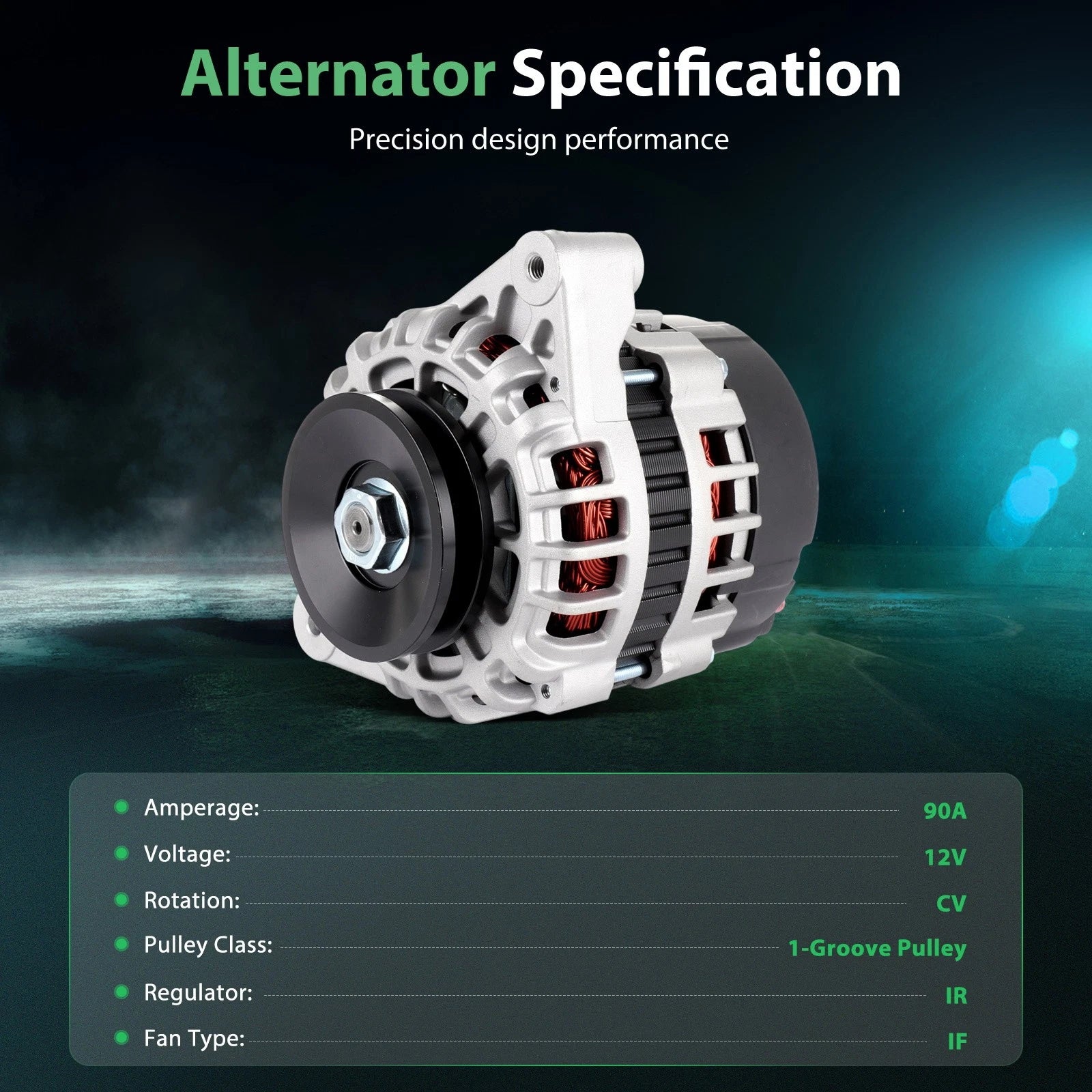 90A Alternator with Pulley for Buick Lucerne (2006–2010)