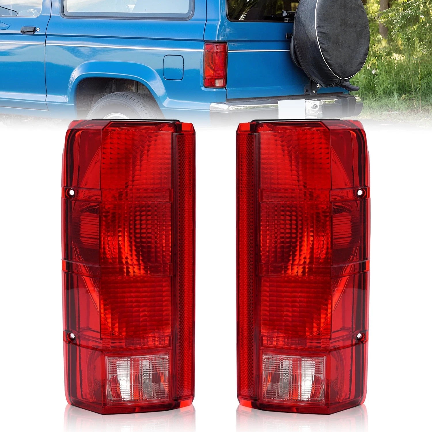 Rear Tail Lights for Ford F-150/F-250/F-350/Bronco (1980–1986)