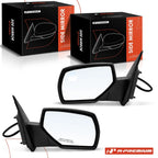 Power Mirror Pair Manual Fold Heated for Chevy Silverado GMC Sierra 