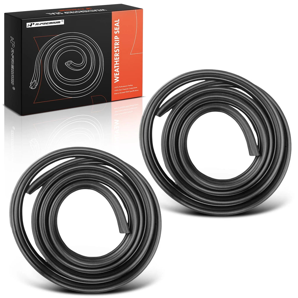 2Pcs Rear Side Inner Door Window Weatherstrip Seal for Ford F-150 