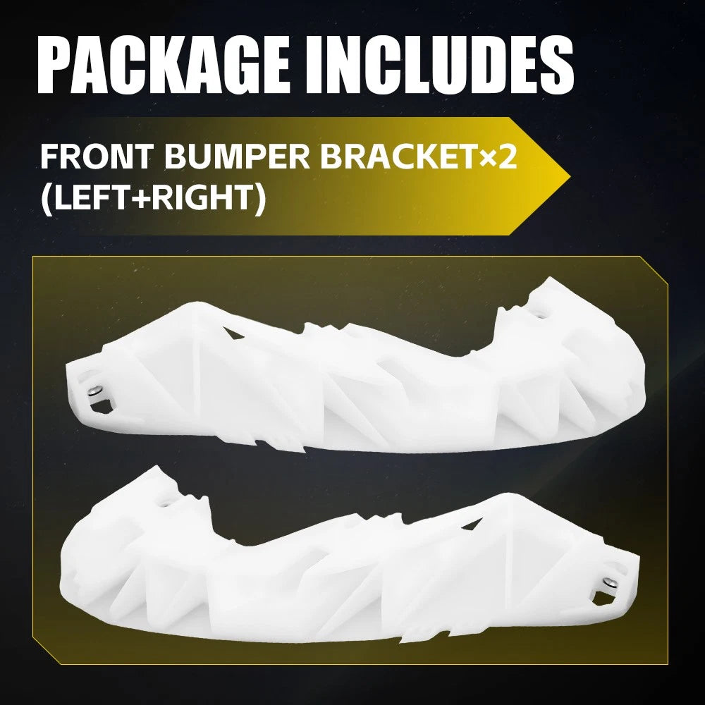 Set of 2 Bumper Stiffener Brackets for Infiniti G25 G37 Sedan (2007–2015)
