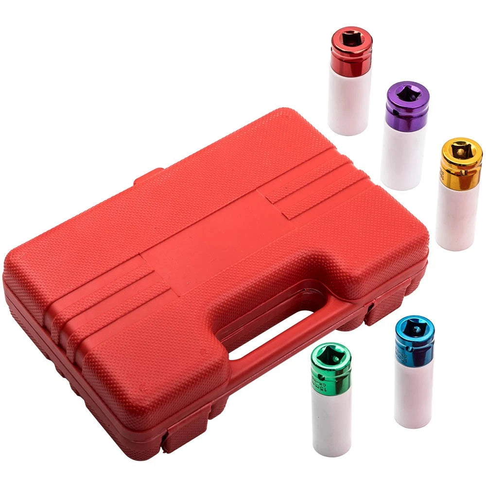 Thin Wall Lug Nut Removal Tool Set 6-Point for Impact Socket