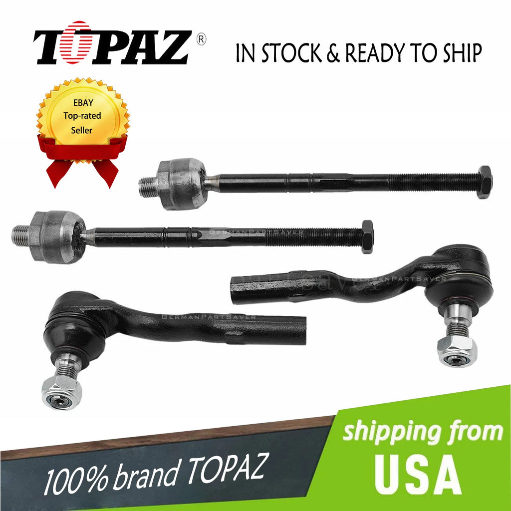 Set of 4 Tie Rod Ball Joints for Mercedes
