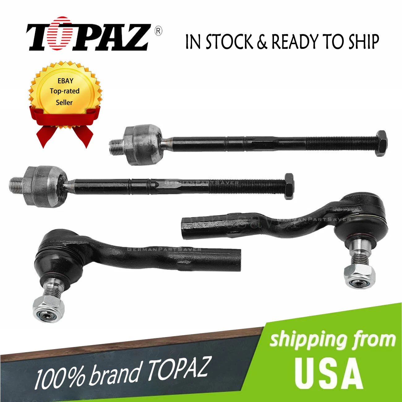 Set of 4 Tie Rod Ball Joints for Mercedes
