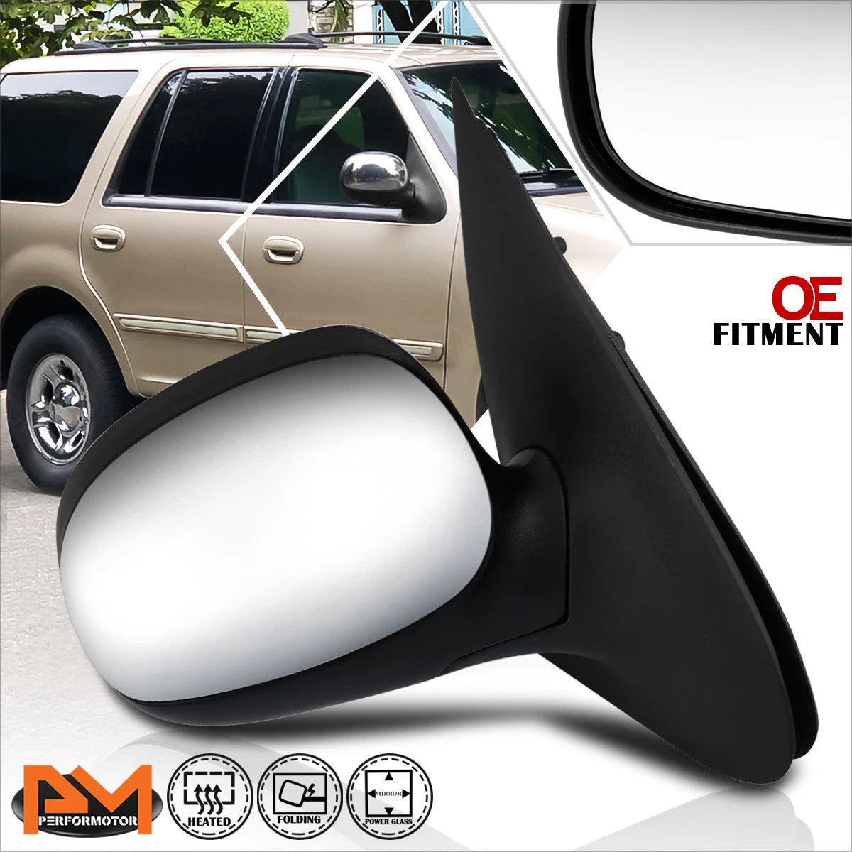 Power Heated Side Rear View Door Mirror for Ford Expedition (1997–2002)