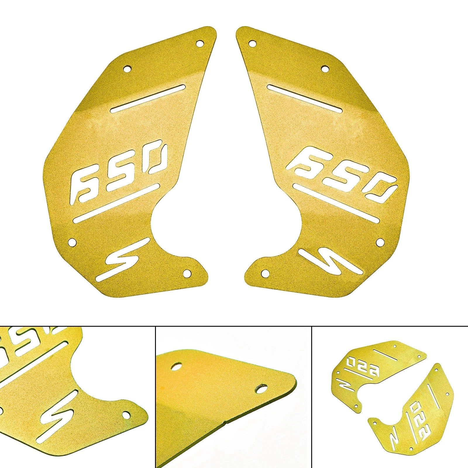 CNC Engine Side Panel Cover Plate Gold for Kawasaki Vulcan S EN650 VN650 (2015–2022)