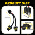 H6054 to 9005 9006 Conversion Wire Harness Headlight Adapter Plug Play