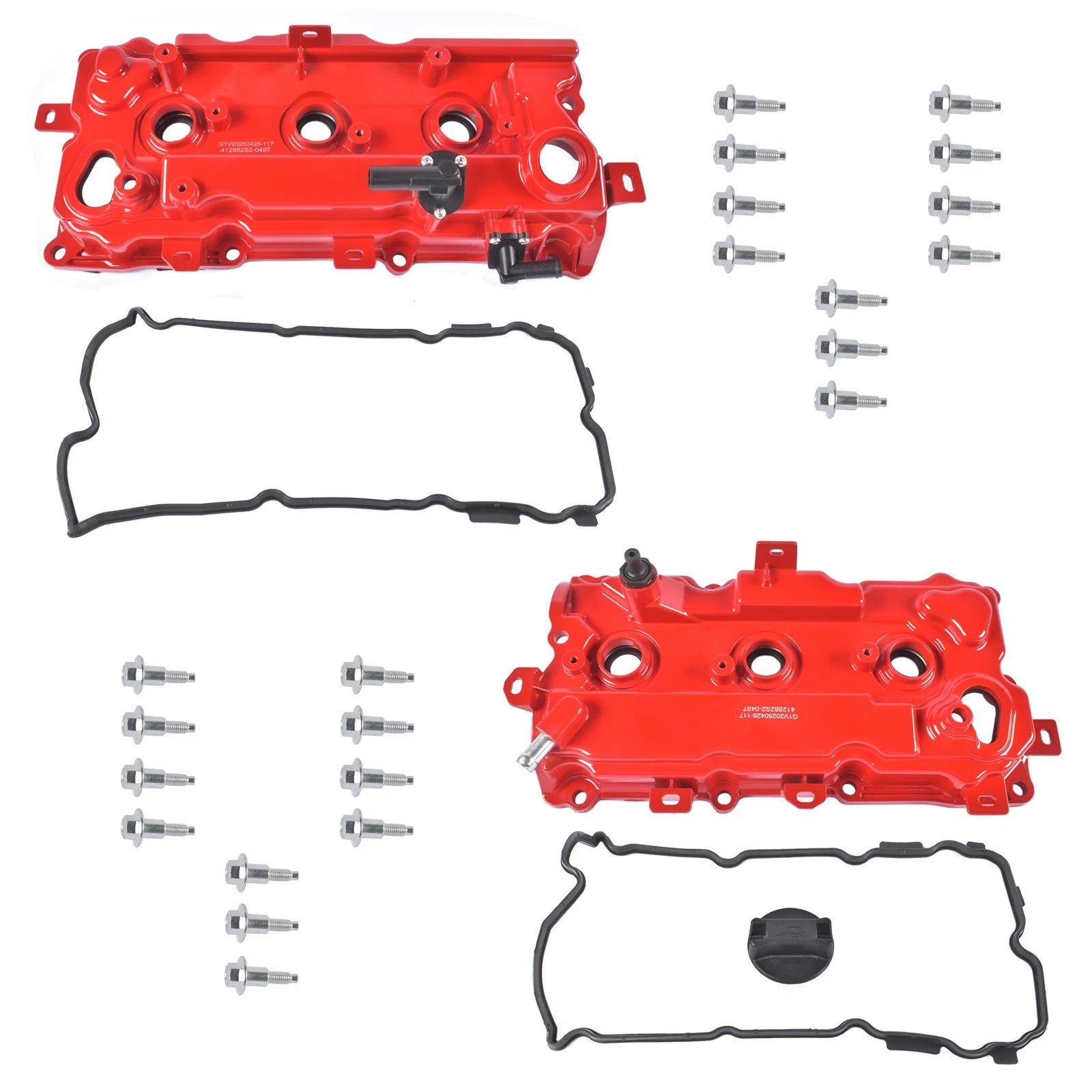 2X Red Valve Covers for Infiniti QX60 Nissan Altima (2007–2014) 3.5L