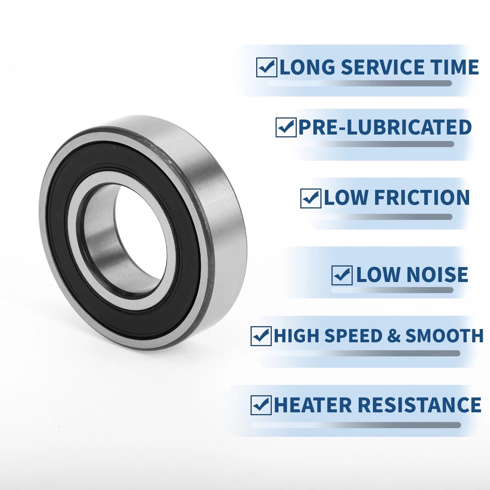 Deep Groove Ball Bearing 6206VV for Scooter Skateboard Wheel (30x62x16mm)