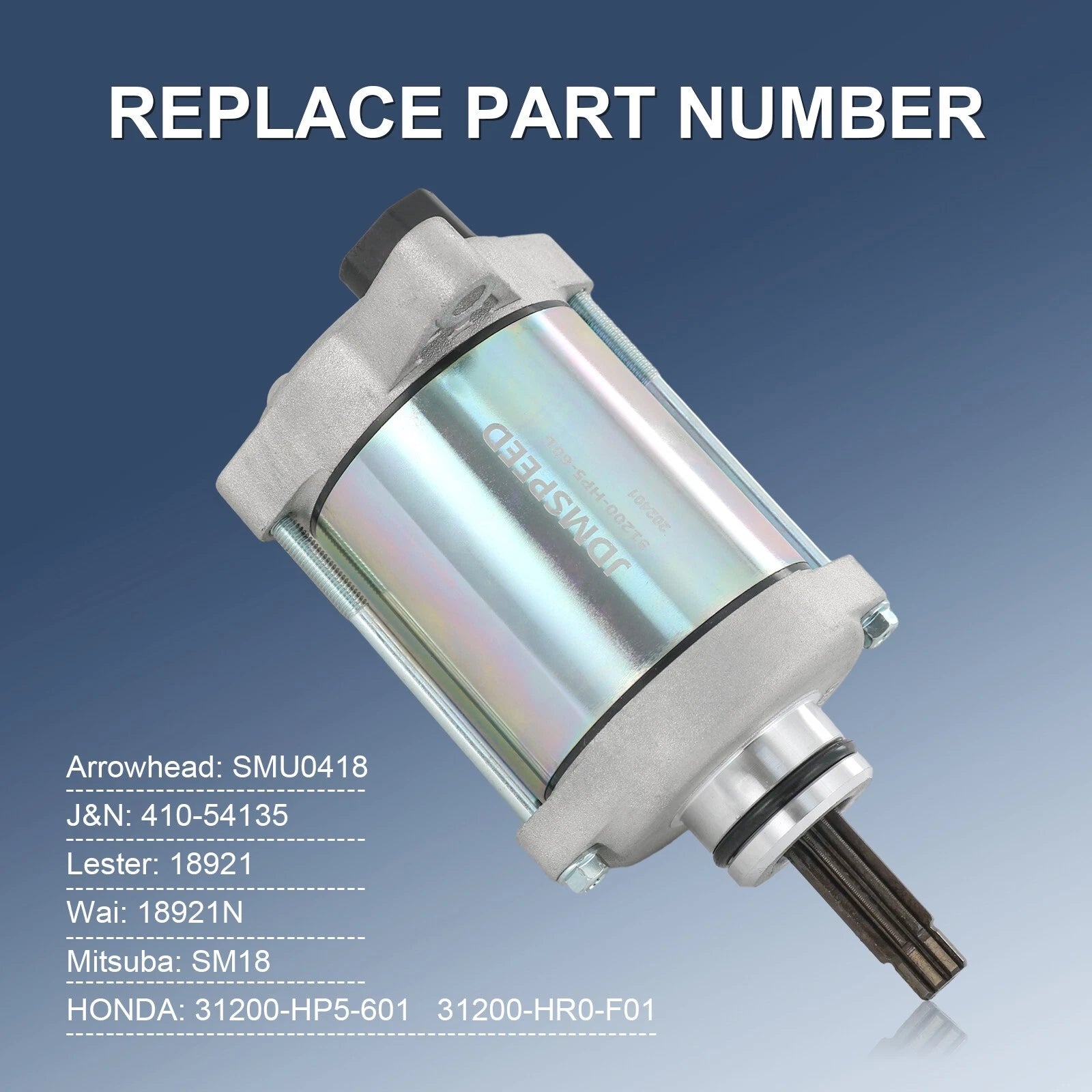 Starter Motor Assembly for Honda FourTrax Rancher 420 TRX420 Pioneer 500 (2014–2023)