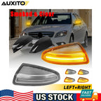 Dynamic Amber LED Mirror Lights for Mercedes Benz W204 S204 W639 Viano Vito