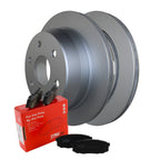 Rear Brake Kit 325mm Coated Disc Rotors & TRW Pro Ceramic Pads for Chevrolet GMC