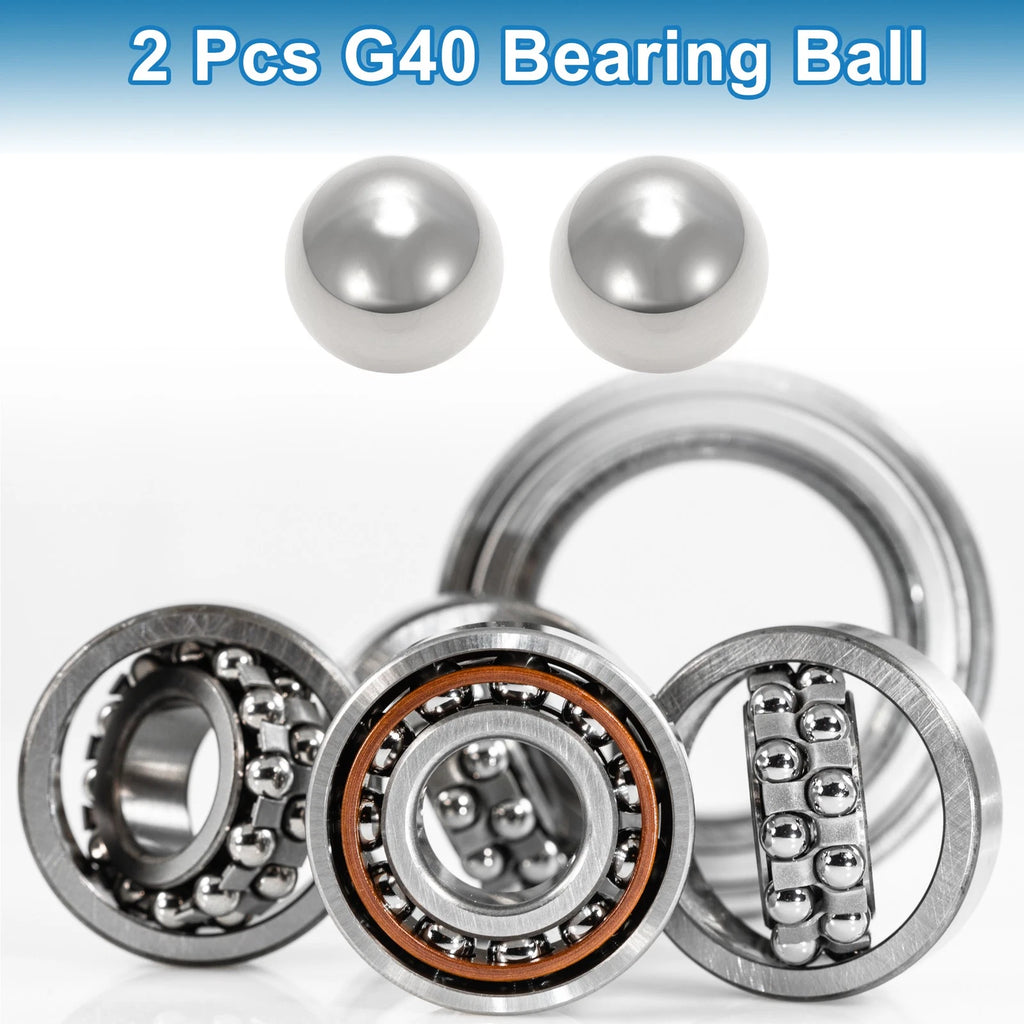 Set of 2 Precision 40.0mm Steel Ball Bearings G40 for Automotive Use