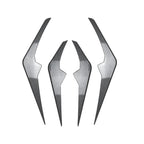 Set of 4 Carbon Look Front Bumper Side Fender Splitter Fins for BMW X6 G06 (2023–Present)