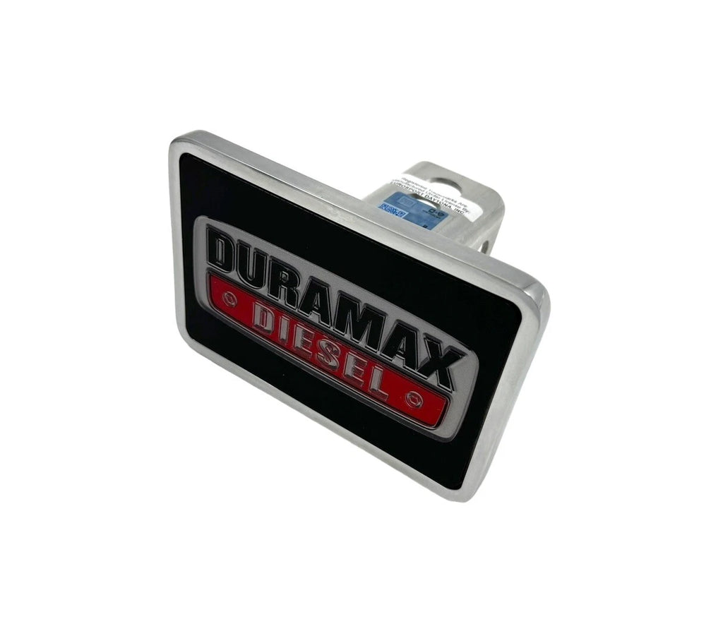 Aluminum Chevy Duramax Logo Hitch Cover for 2 Inch Receiver (1pc) (2001–2024)