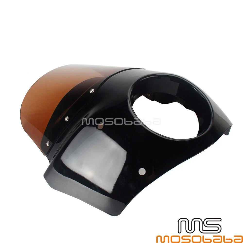 Front Headlight Fairing + Smoke Windscreen for Harley Dyna Street Bob (2006-2023)