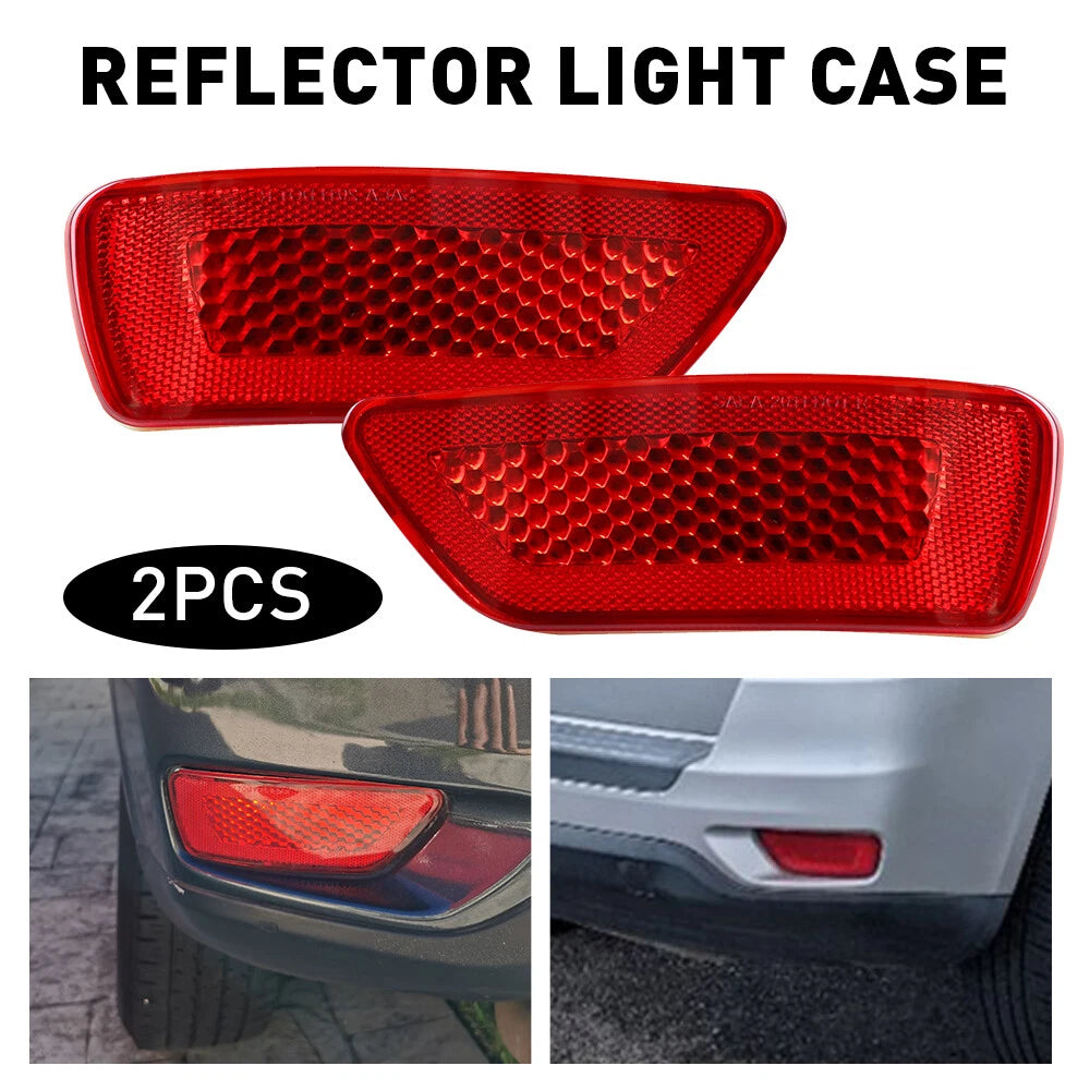Red Lens Rear Bumper Reflectors for Jeep Grand Cherokee WK2 (2011â2020)