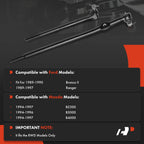 2X Front Inner Tie Rod Ends for Ford Ranger Bronco II Mazda B2300 B4000